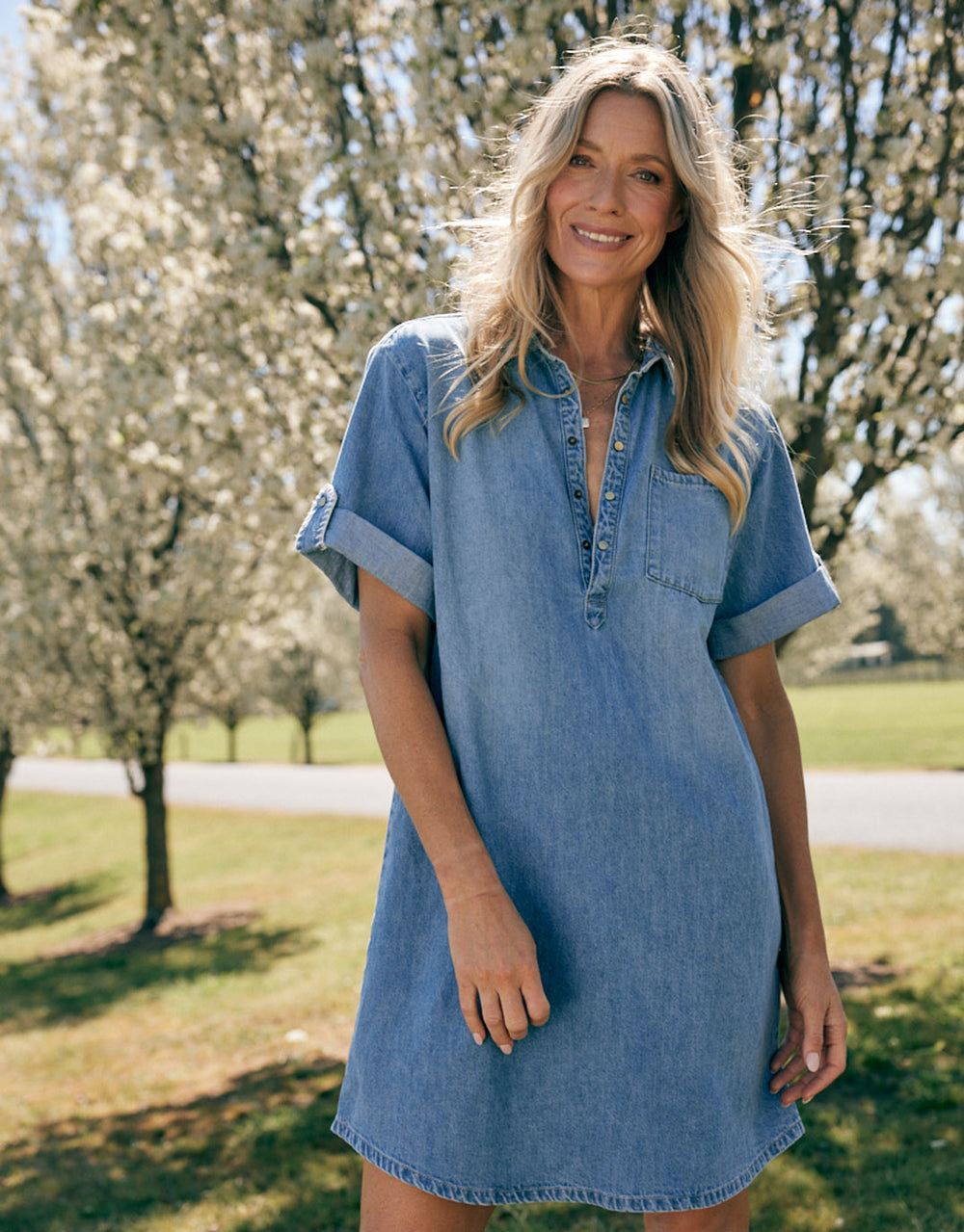Andie Denim Dress - Mid Wash