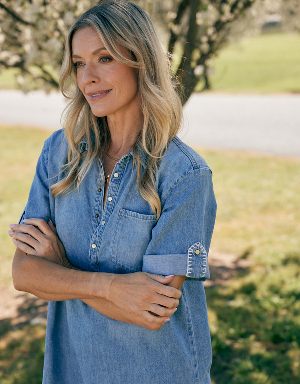 Andie Denim Dress - Mid Wash