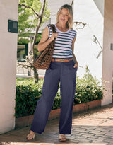 Chicago Linen Pant - Navy