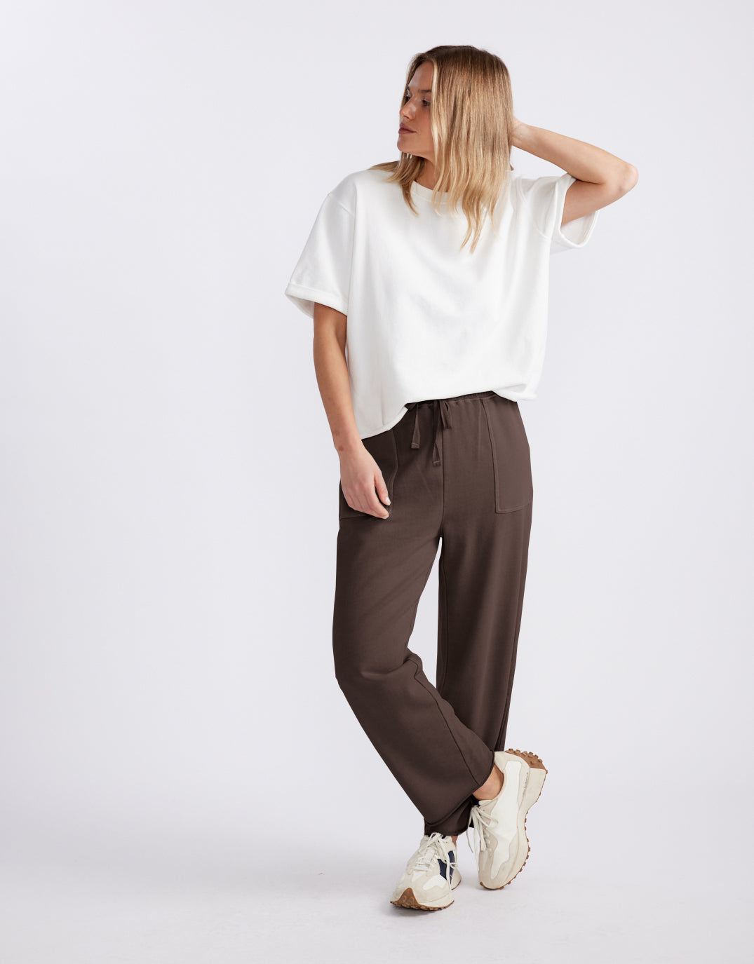 Raw Edge Lounge Pant - Washed Chocolate