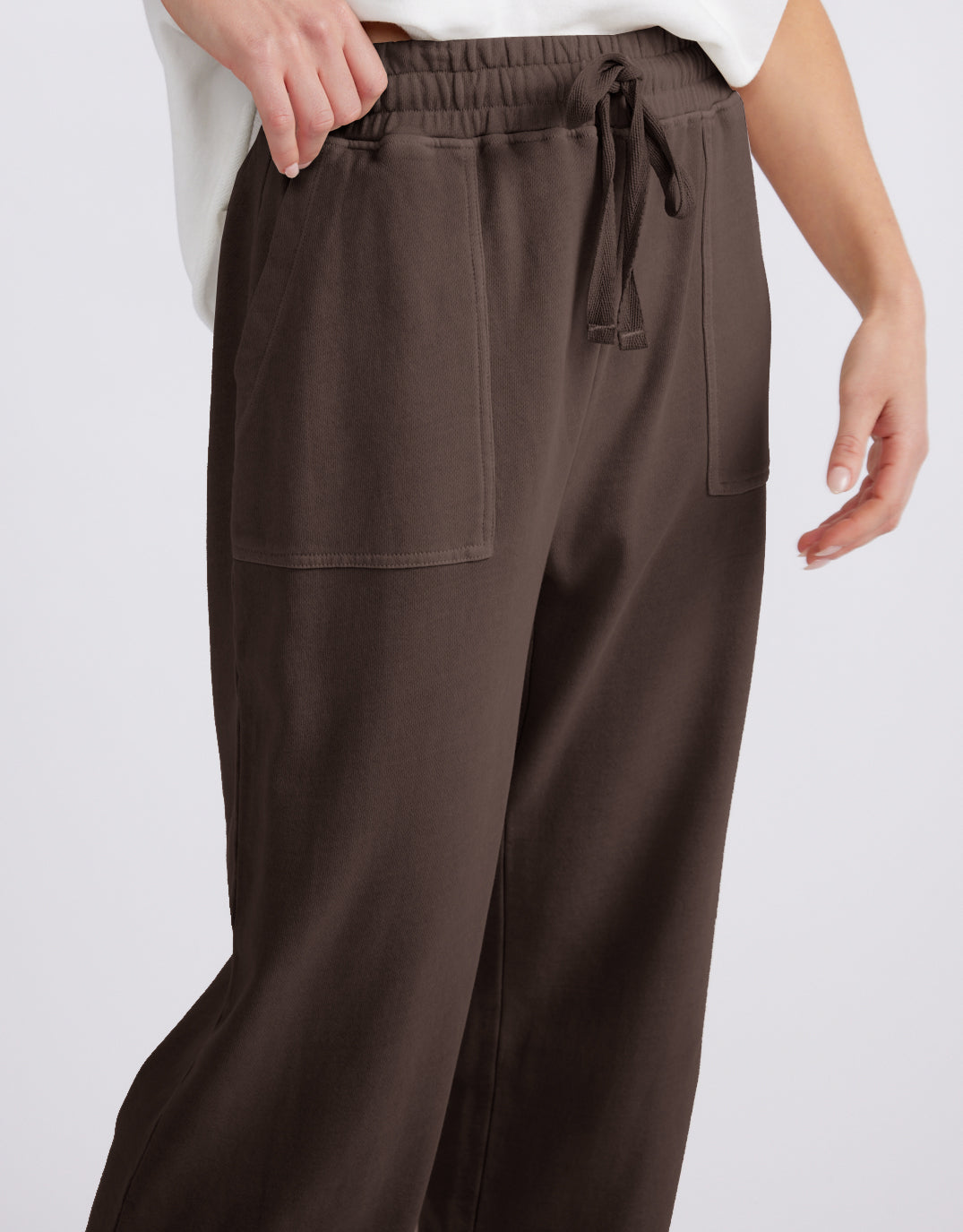 Raw Edge Lounge Pant - Washed Chocolate