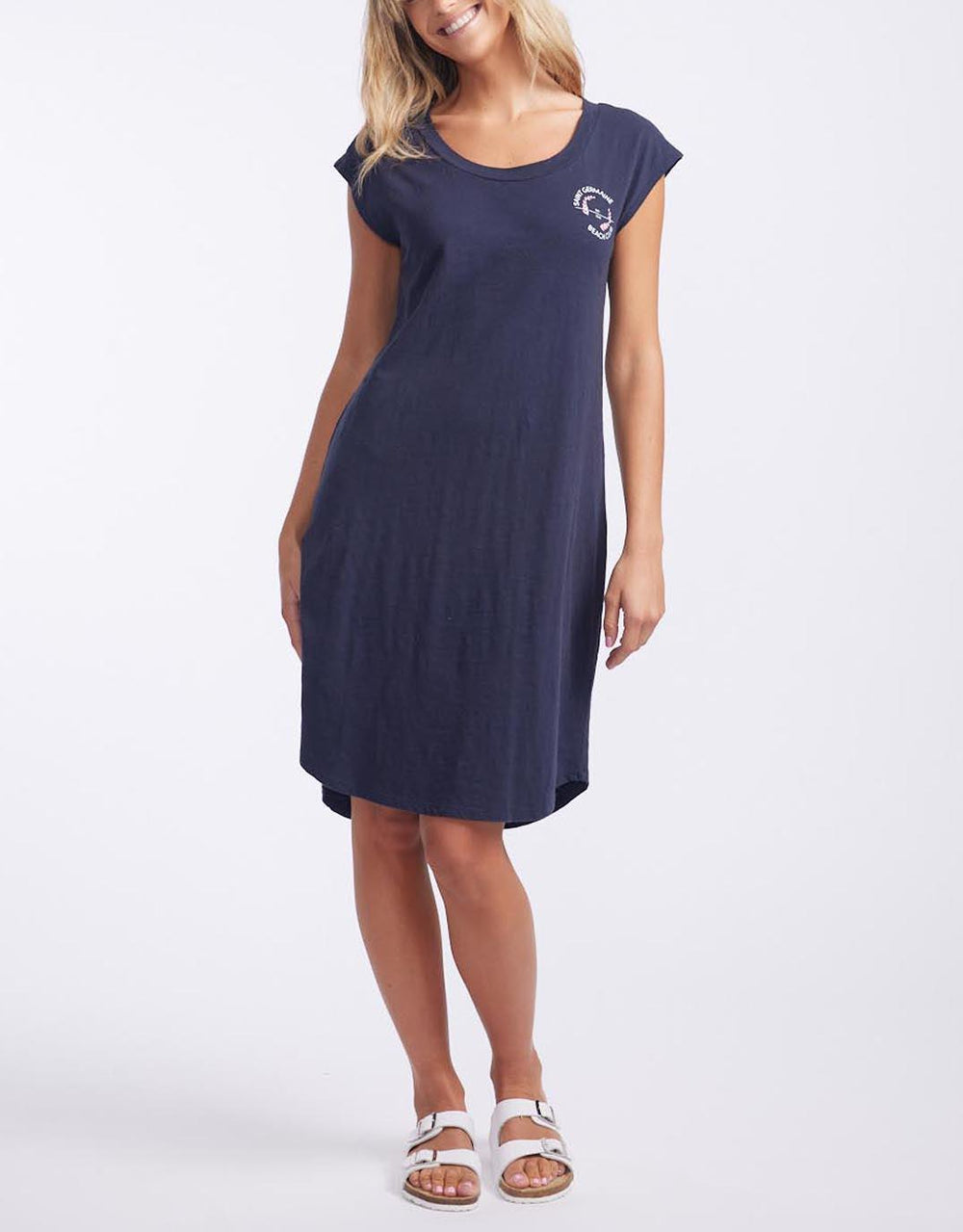 White & Co. - Beach Club Dress - Navy - White & Co Living Dresses