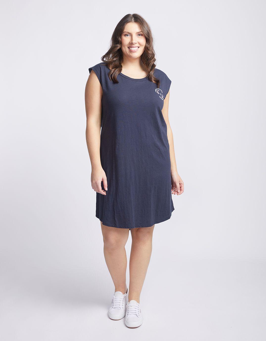 White & Co. - Beach Club Dress - Navy - White & Co Living Dresses