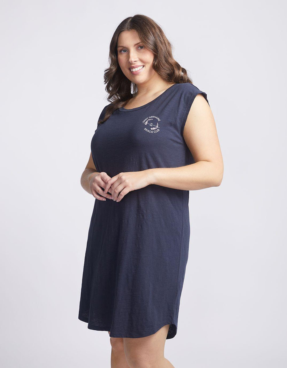 White & Co. - Beach Club Dress - Navy - White & Co Living Dresses