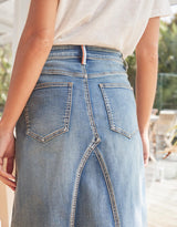 White & Co. - Harper Denim Skirt - Mid Wash - White & Co Living Skirts