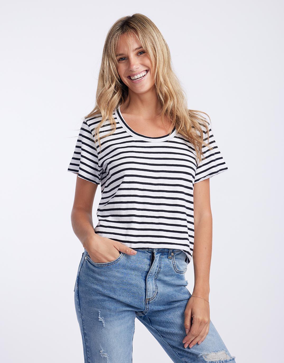 Striped t shirt clearance nz