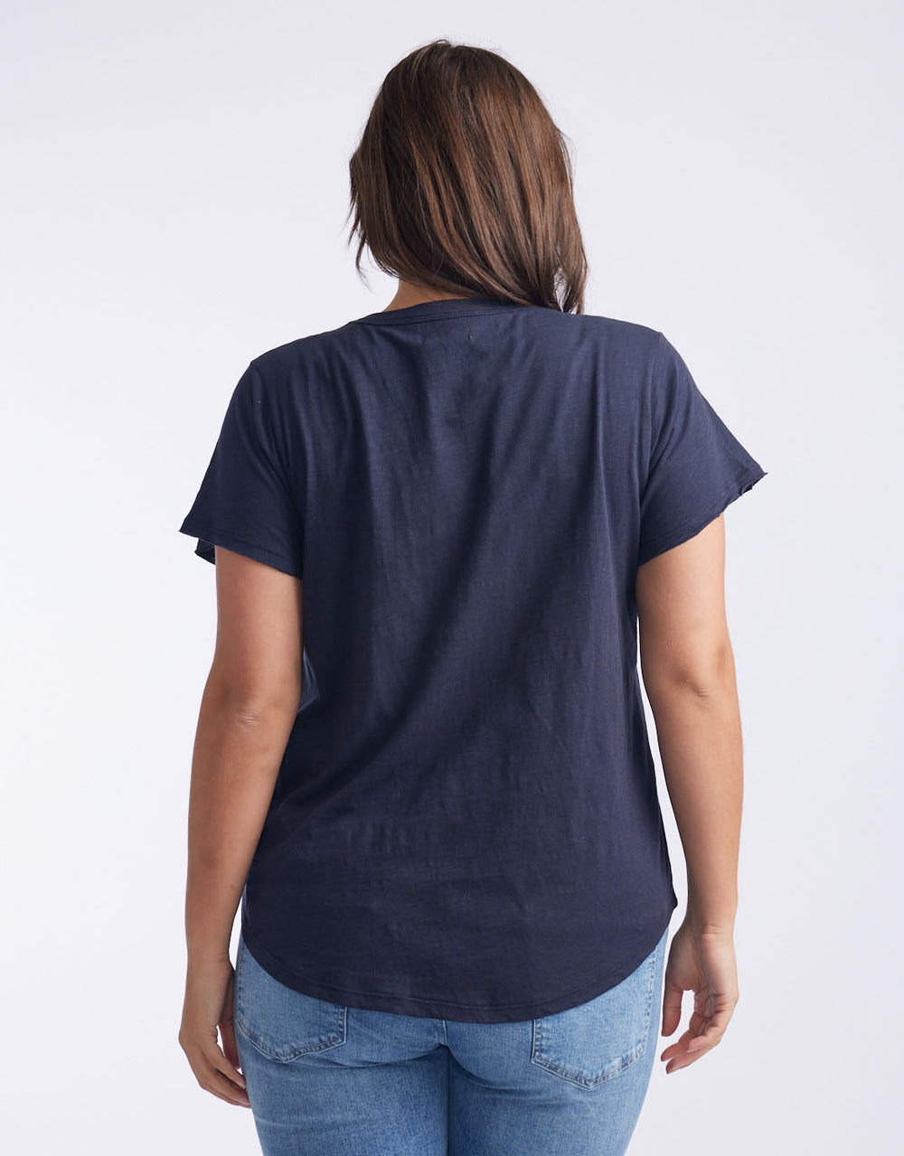 White & Co. - Original Round Neck T-Shirt - Navy - White & Co Living Tees & Tanks