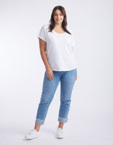 White & Co. - Original Round Neck T-Shirt - White - White & Co Living Tees & Tanks