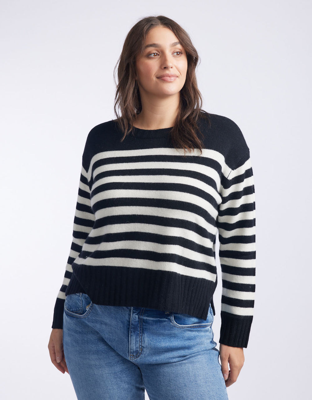 white-co-saint-germain-crew-knit-jumper-black-white-stripe-womens-clothing