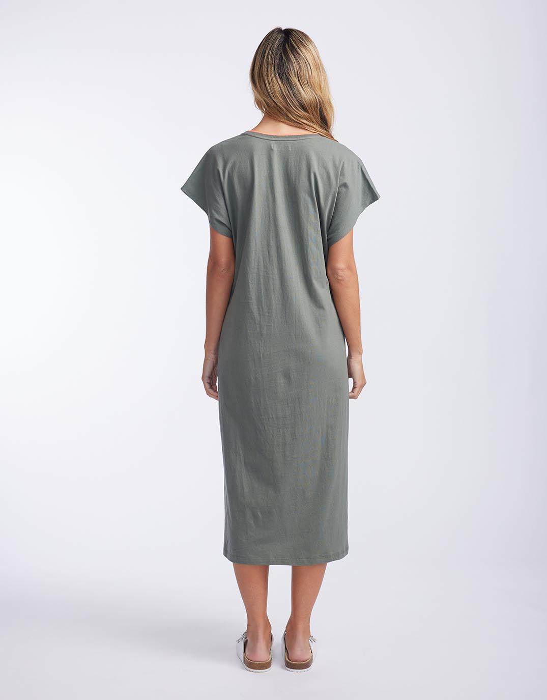 White & Co. - St. Lucia T-Shirt Dress - Khaki - White & Co Living Dresses