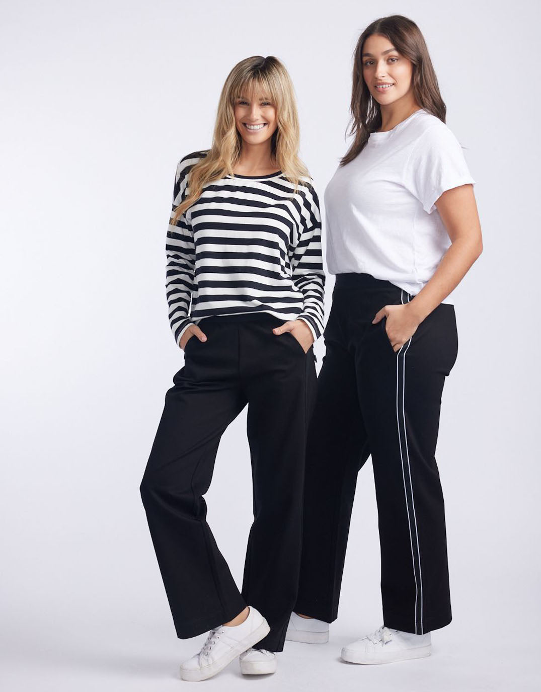 Timeless Straight Leg Ponti Pant - French Tape