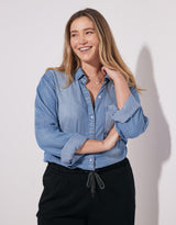 Ava Vintage Shirt - Denim