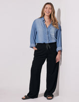 Ava Vintage Shirt - Denim