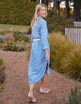 Avery Midi Vintage Denim Dress - Chambray