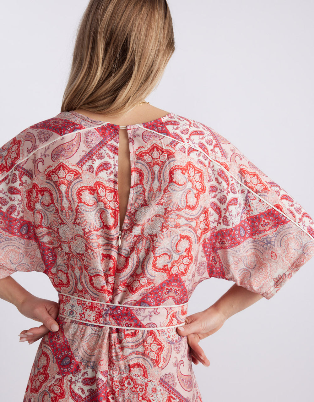 Among The Vines Midi Dress - Sunset Paisley