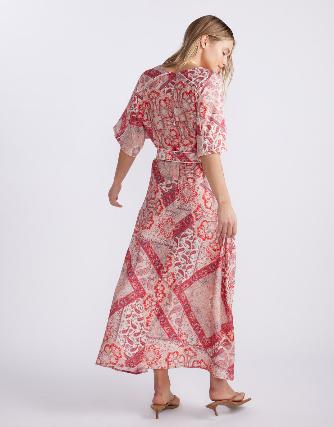 Among The Vines Midi Dress - Sunset Paisley