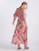 Among The Vines Midi Dress - Sunset Paisley