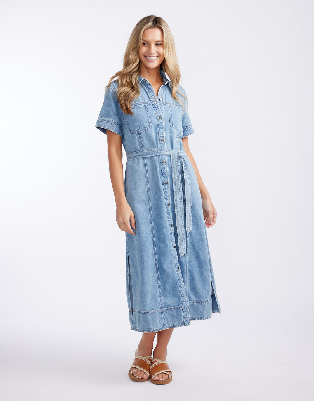 white-co-claudia-midi-dress-mid-wash-womens-clothing