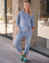 Claudia Relaxed Shirt - Mid Wash