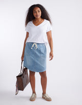 Coco Denim Skirt - Mid Wash