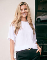 Drape Tee - White