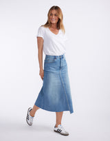 white-co-elka-denim-skirt-mid-wash-womens-clothing