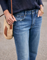 Elodie Straight Leg Jean - Mid Wash