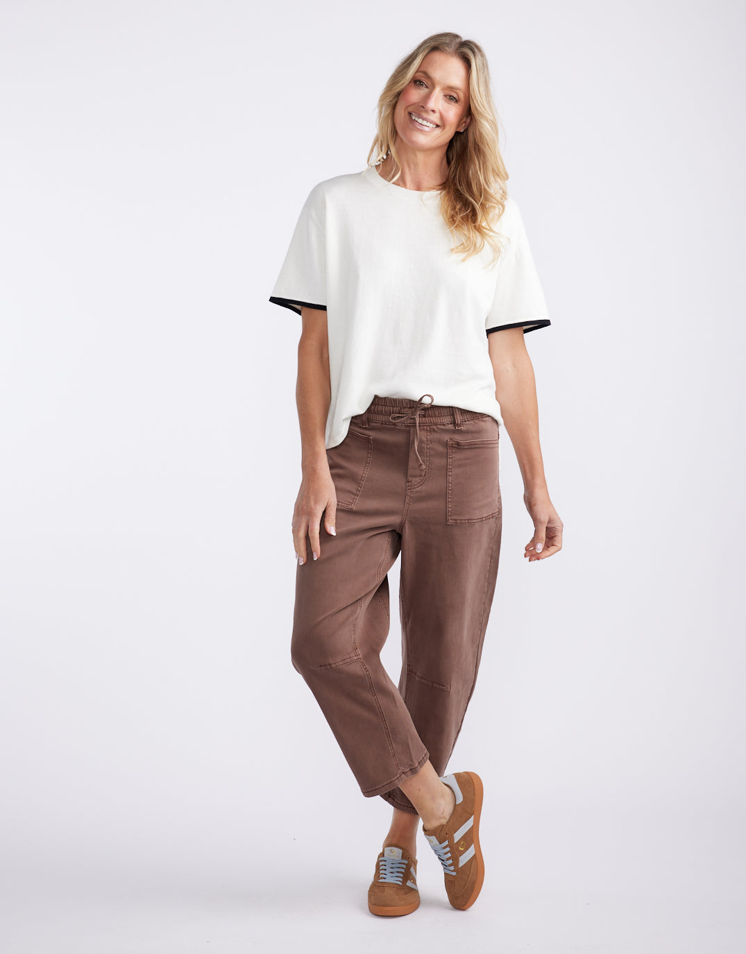 Frenchie Cotton Cashmere Tee - White