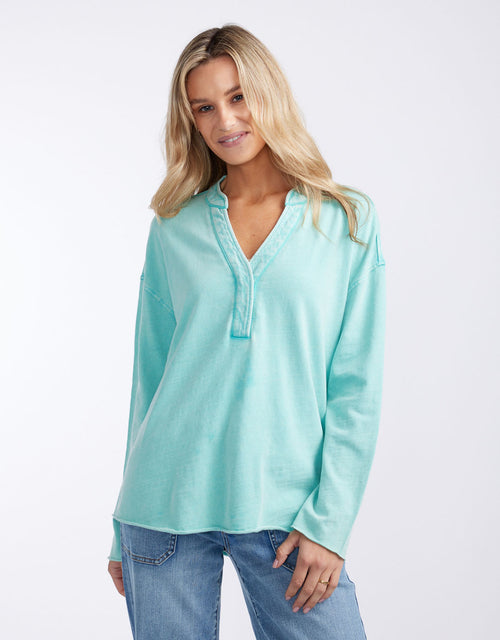 white-co-henley-sunset-top-seaglass-womens-clothing
