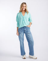 white-co-henley-sunset-top-seaglass-womens-clothing