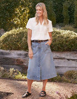 La Dolce Vita Short Sleeve Top - White