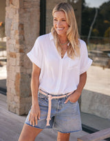 Layla Denim Short - Mid Wash