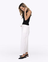 Leo Barrel Jeans - White