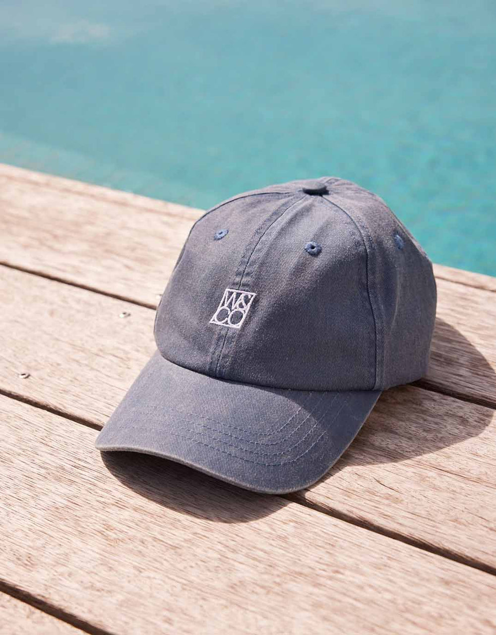 Monogram Cap - Washed Navy
