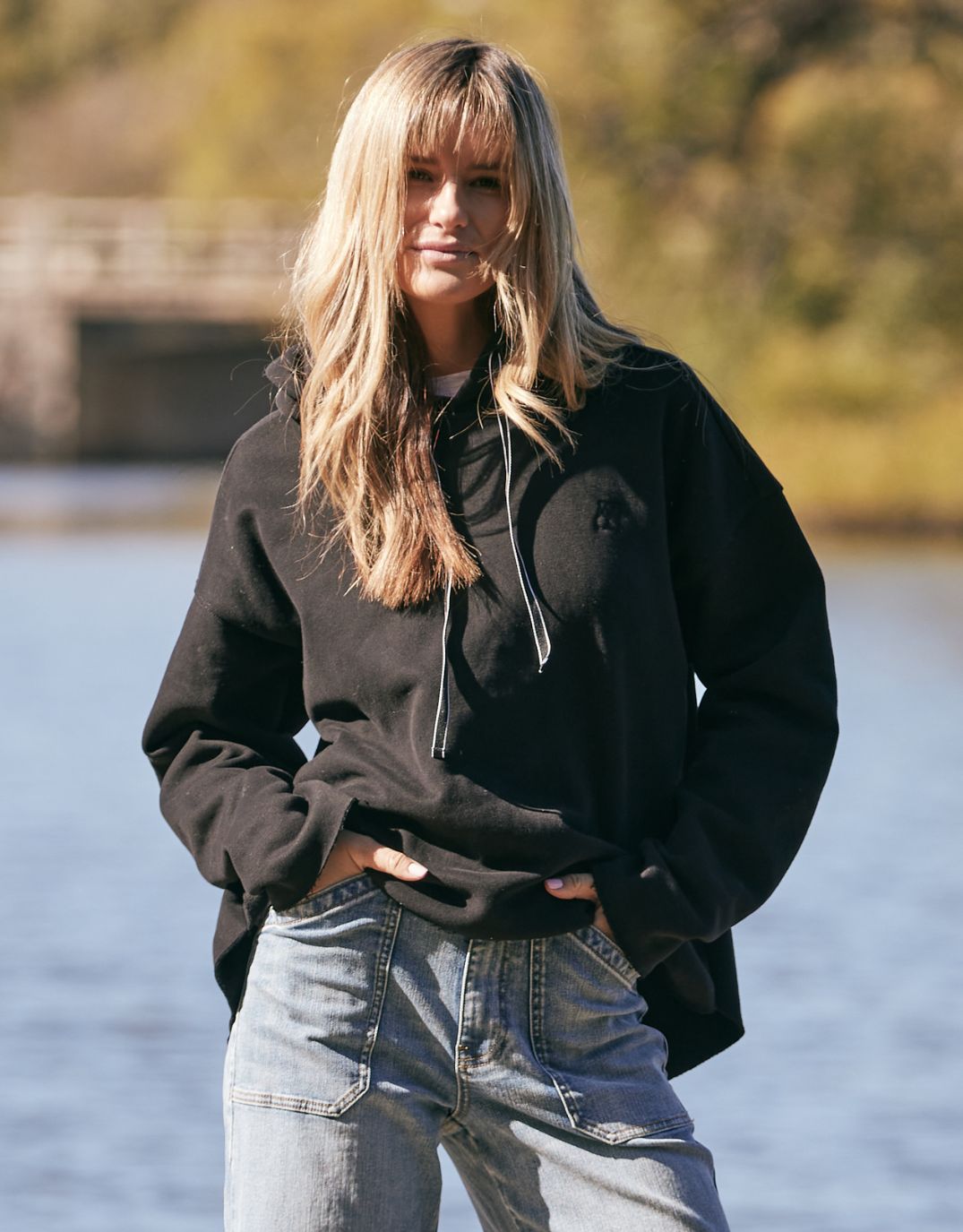 white-co-monogram-fleece-hoodie-black-womens-clothing