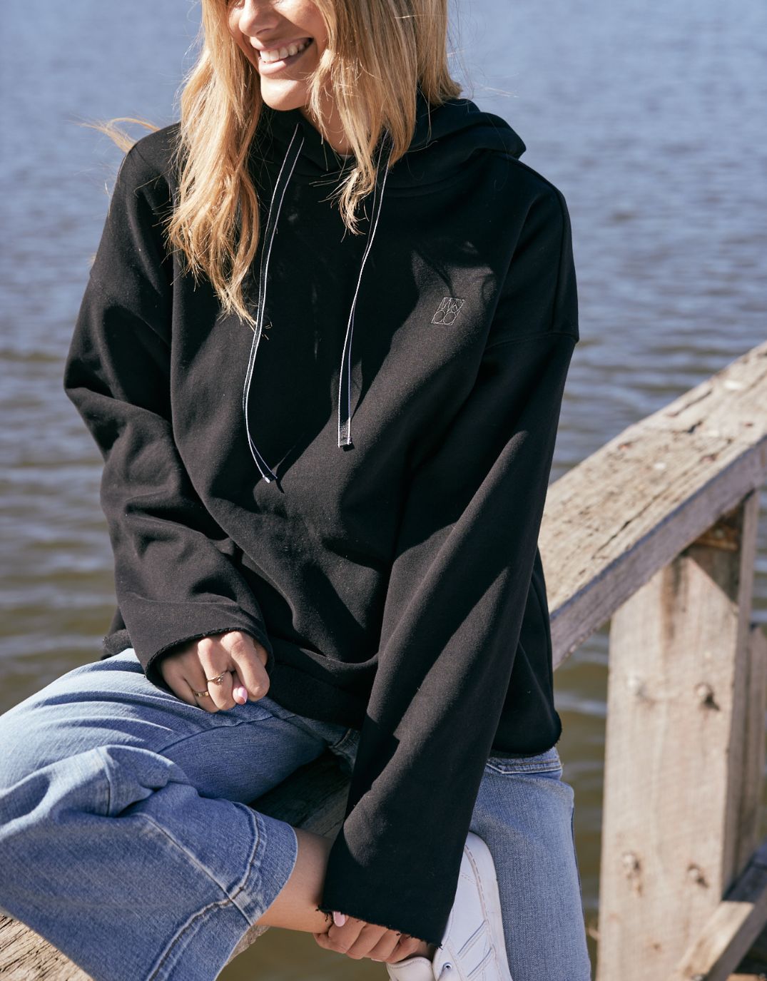 white-co-monogram-fleece-hoodie-black-womens-clothing