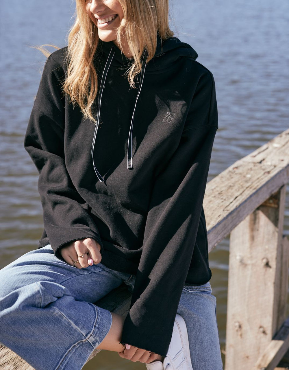 white-co-monogram-fleece-hoodie-black-womens-clothing