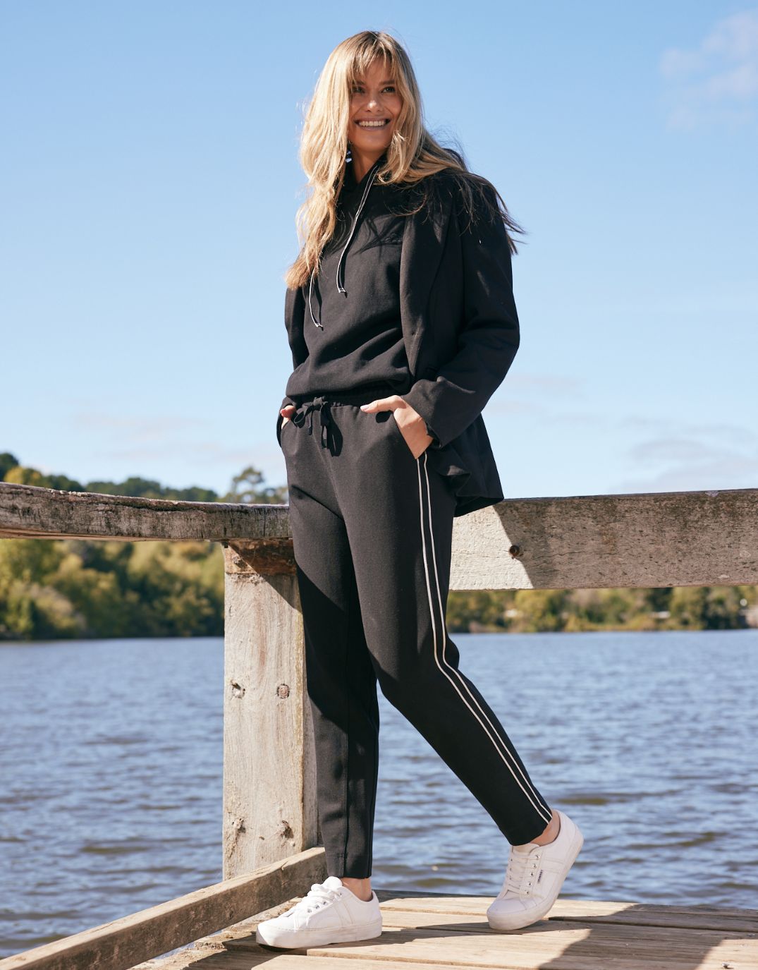 white-co-monogram-fleece-hoodie-black-womens-clothing
