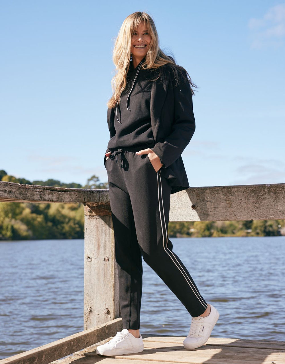 white-co-monogram-fleece-hoodie-black-womens-clothing