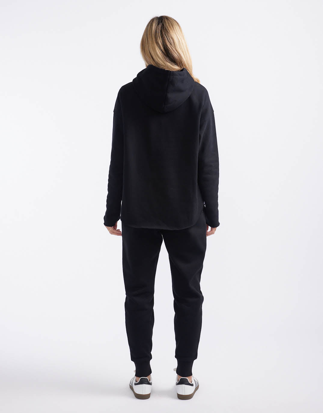 Monogram Fleece Hoodie - Black