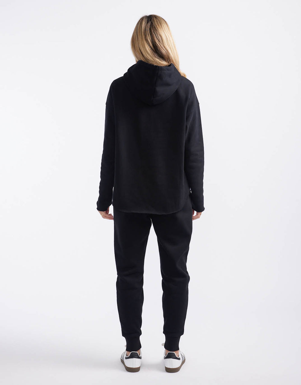 Monogram Fleece Hoodie - Black