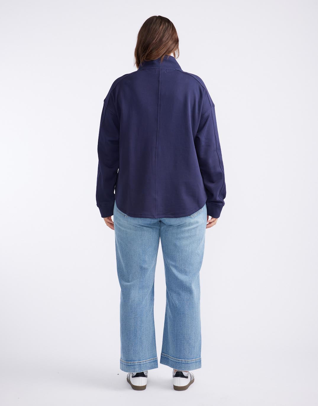 Unwind Half Zip Sweater - Navy