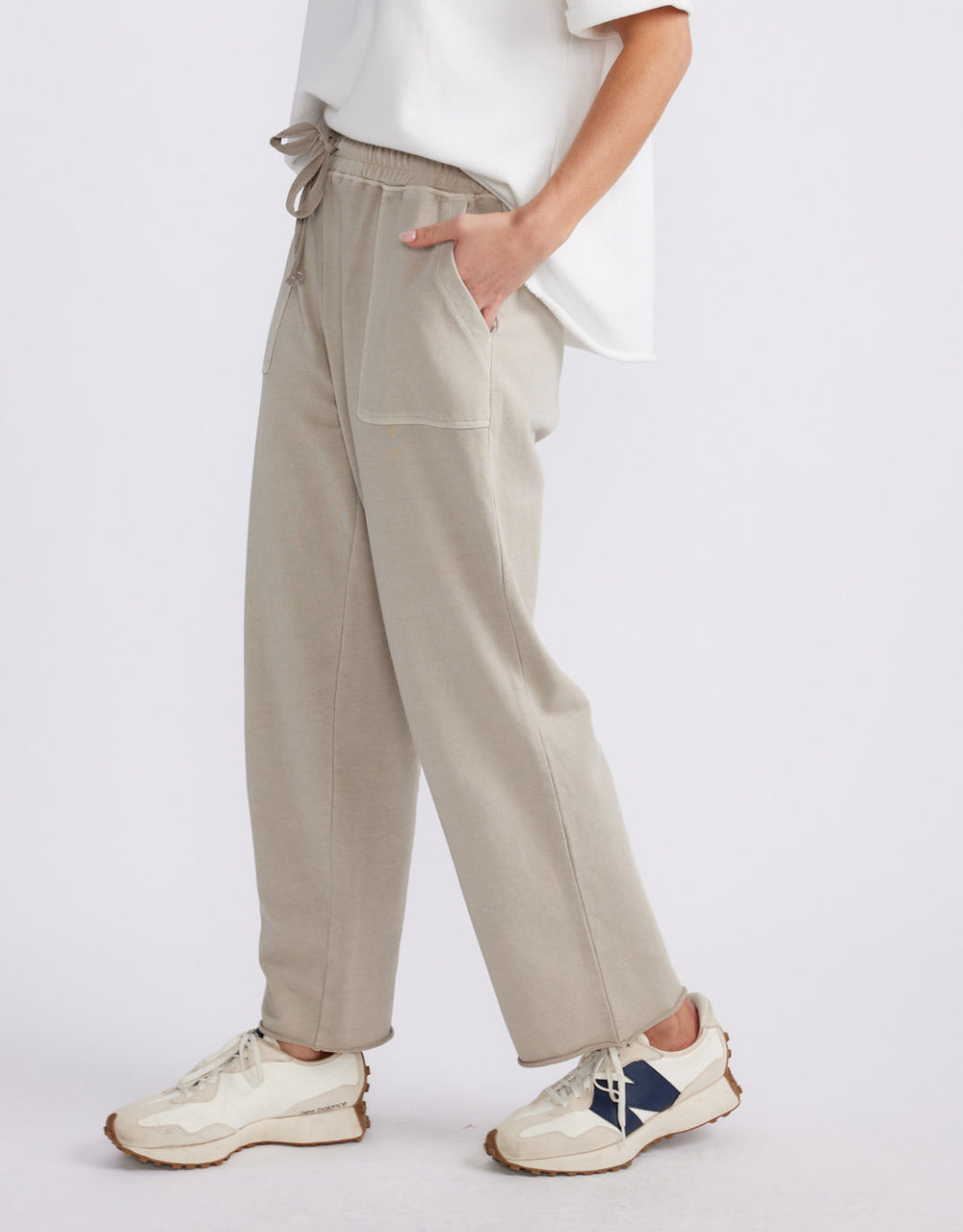 Raw Edge Lounge Pant - Washed Stone