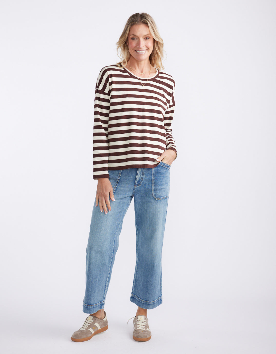white-co-relaxed-long-sleeve-t-shirt-chocolate-ecru-womens-clothing
