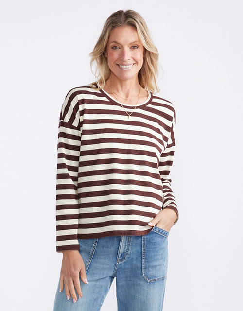white-co-relaxed-long-sleeve-t-shirt-chocolate-ecru-womens-clothing
