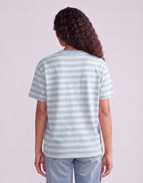 Relaxed Tee - Ice Blue/White