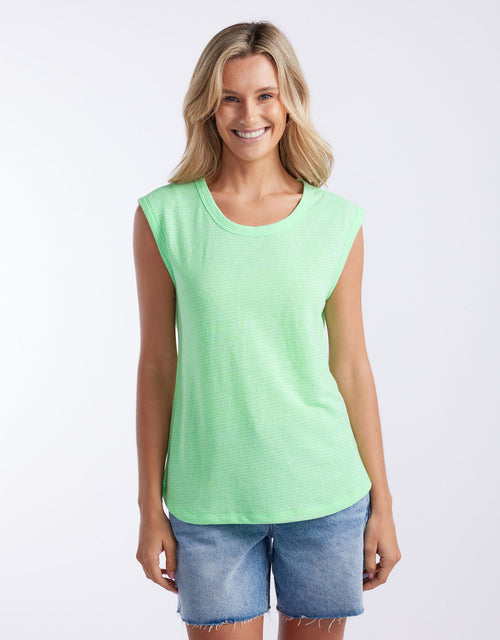white-co-sorbet-stripe-cali-tank-neon-green-womens-clothing