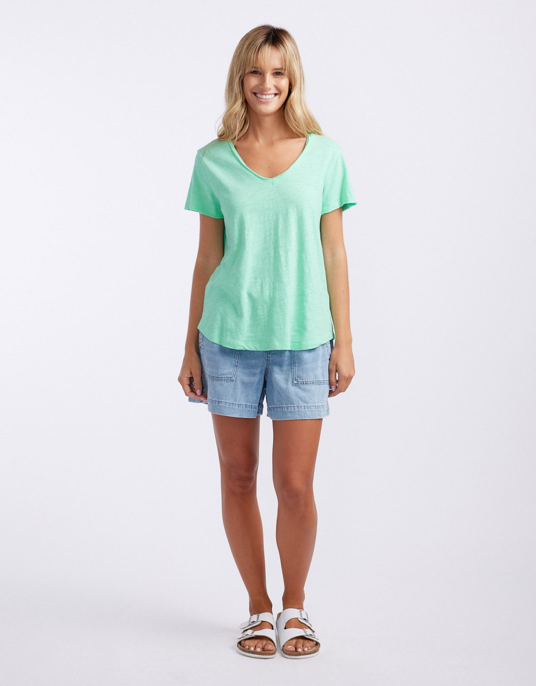 white-co-summer-vee-tee-honeydew-mint-womens-clothing