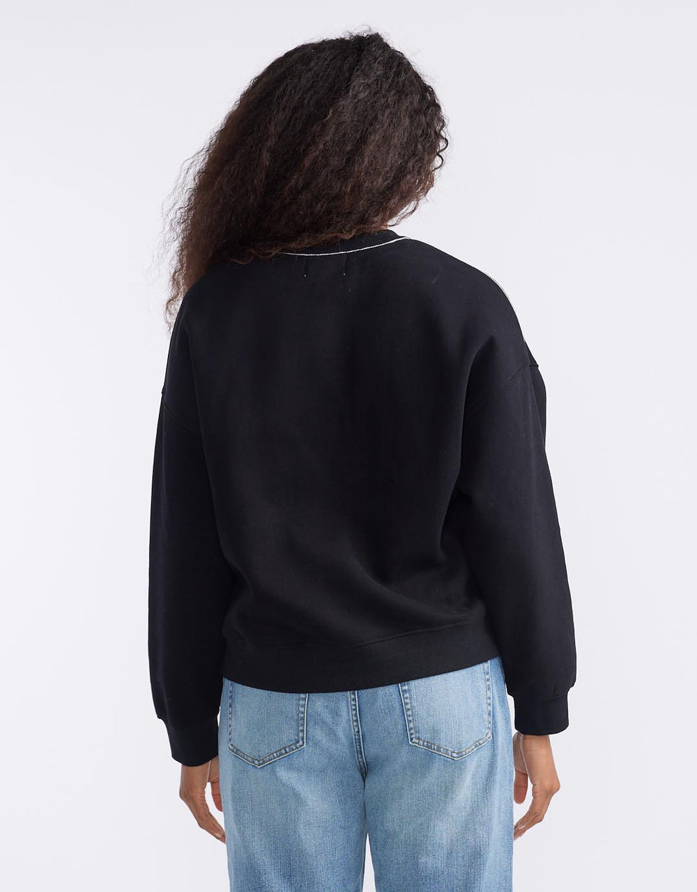 white-co-the-lounger-crew-black-womens-clothing