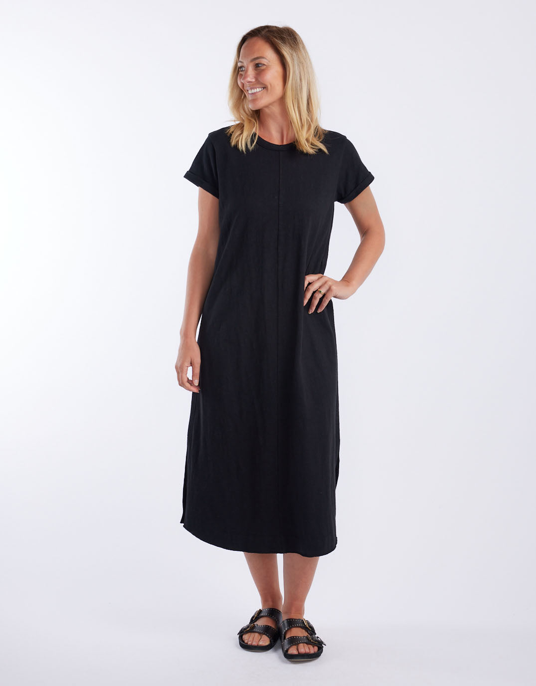 Buy Turn Back Tee Midi Dress - Black White & Co. for Sale Online New  Zealand | White & Co.